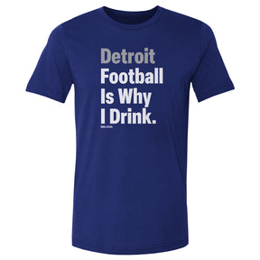 Detroit Football Men's Cotton T-Shirt | 500 LEVEL