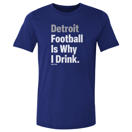 Detroit Football Men's Cotton T-Shirt | 500 LEVEL