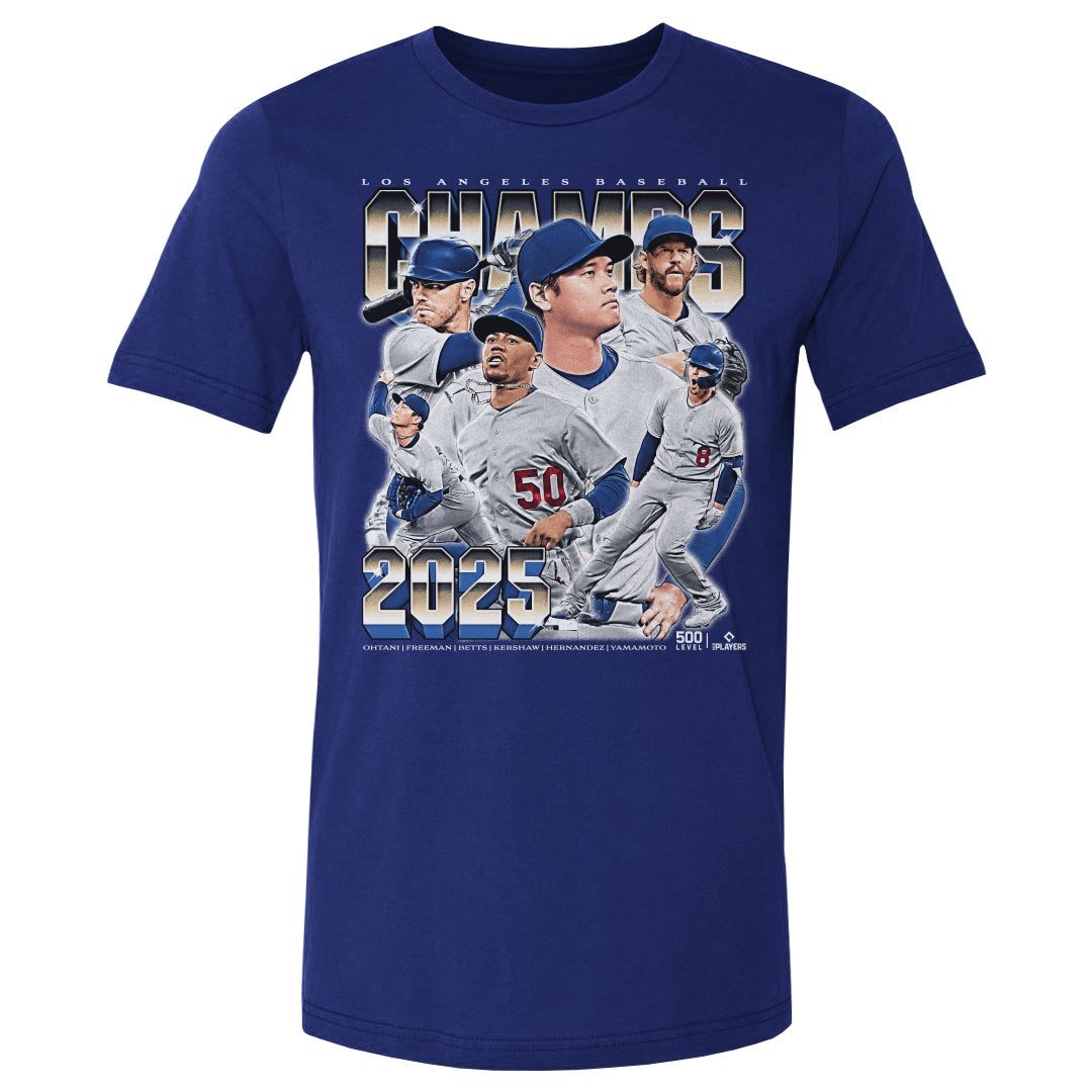 Los Angeles D Baseball Men's Cotton T-Shirt | 500 LEVEL