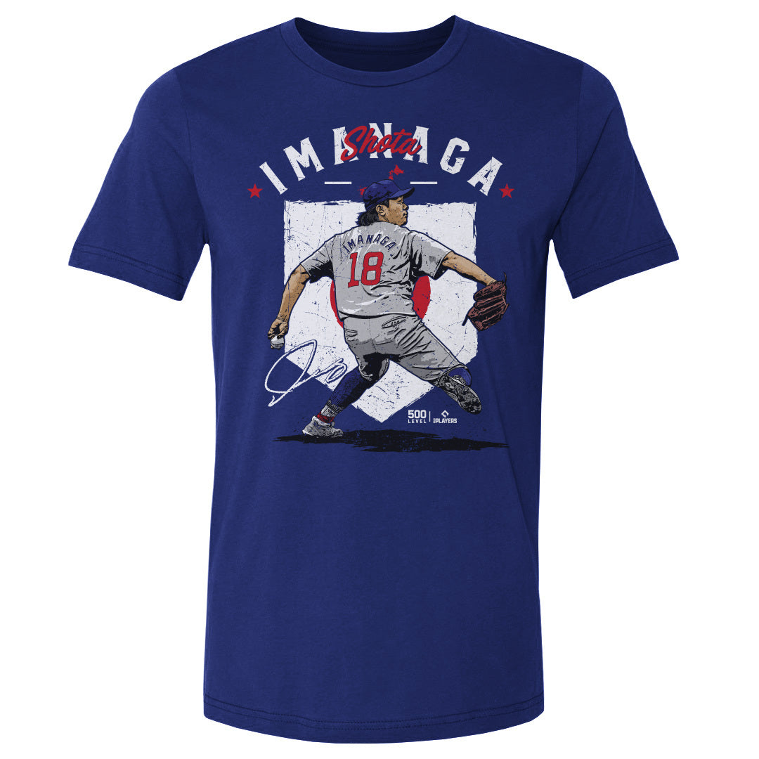 Shota Imanaga Chicago C Country Flag Men's Cotton T-Shirt – 500 LEVEL