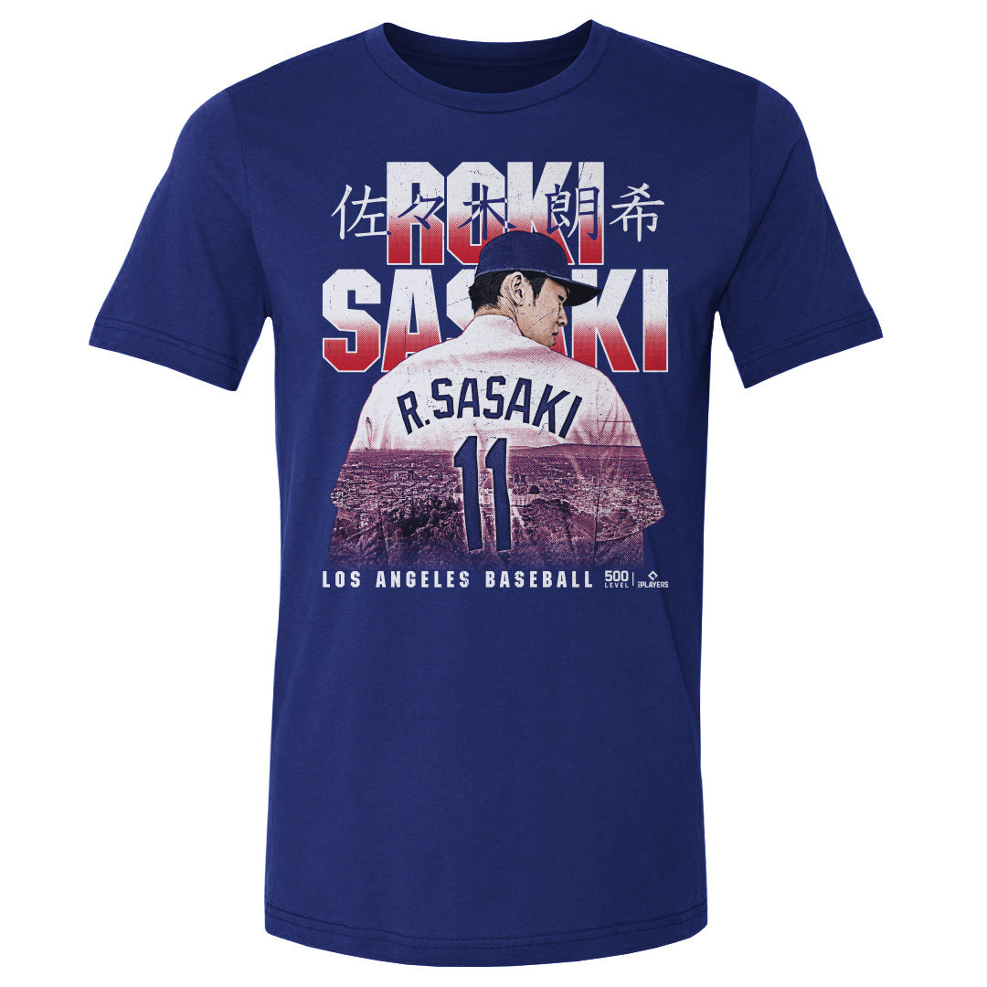 Roki Sasaki Los Angeles D Landmark Men's Cotton T-Shirt – 500 LEVEL