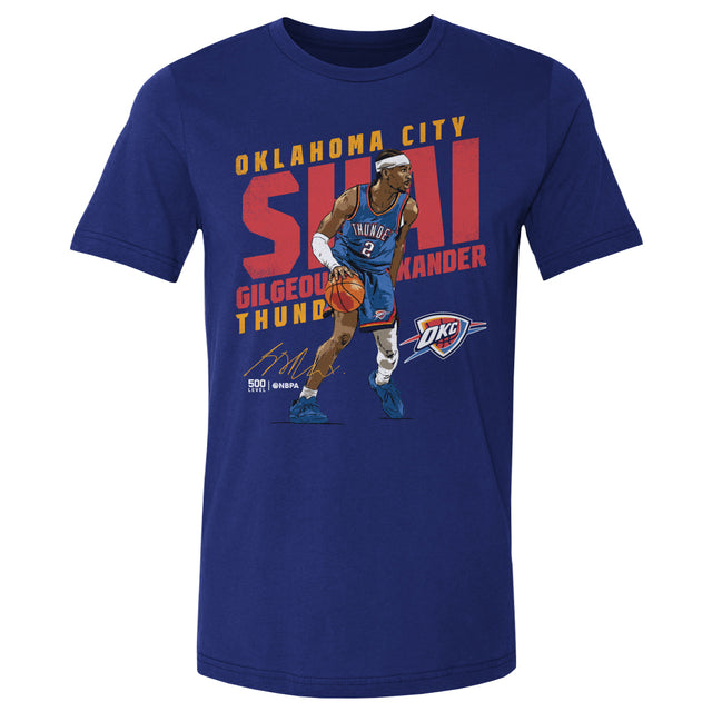 Shai Gilgeous-Alexander Men's Cotton T-Shirt | 500 LEVEL