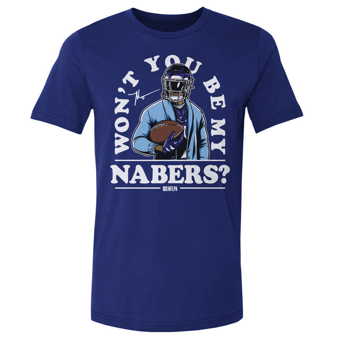 Malik Nabers Men's Cotton T-Shirt | 500 LEVEL