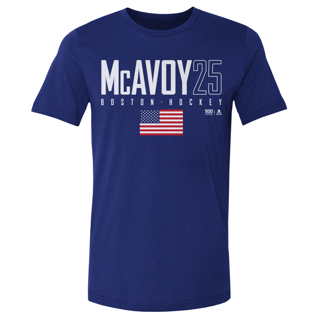 Charlie McAvoy Men's Cotton T-Shirt | 500 LEVEL