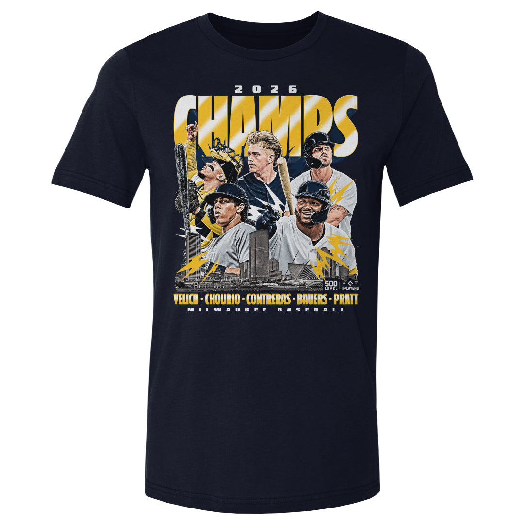 Milwaukee Baseball Men's Cotton T-Shirt | 500 LEVEL