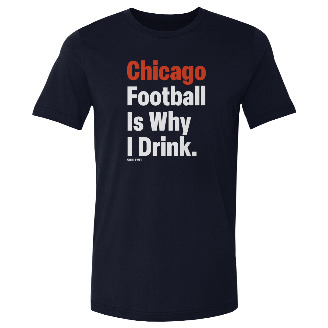 Chicago Football Men's Cotton T-Shirt | 500 LEVEL