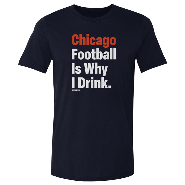 Chicago Football Men's Cotton T-Shirt | 500 LEVEL