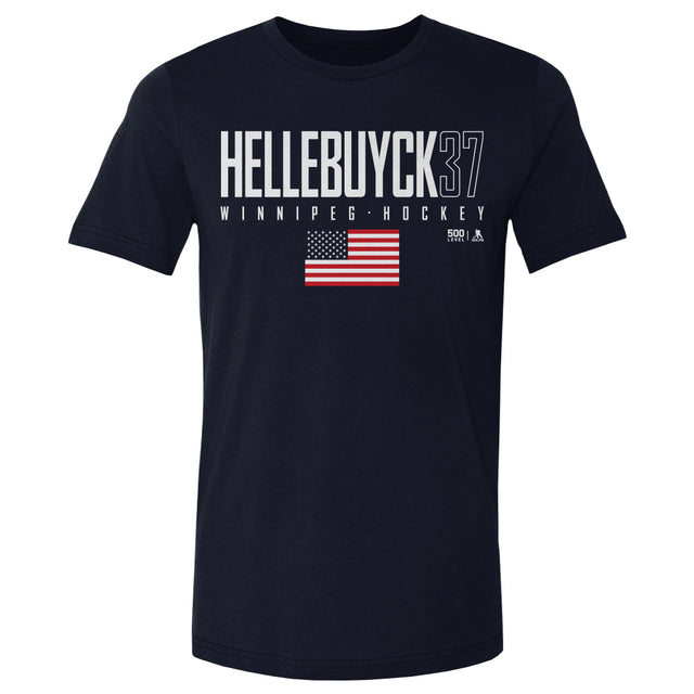 Connor Hellebuyck Men's Cotton T-Shirt | 500 LEVEL
