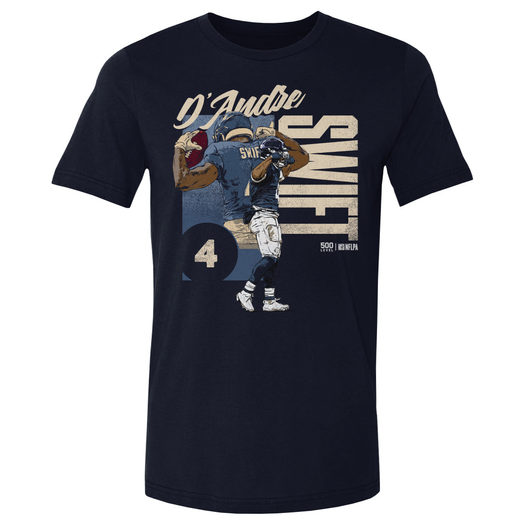 D'Andre Swift Men's Cotton T-Shirt | 500 LEVEL