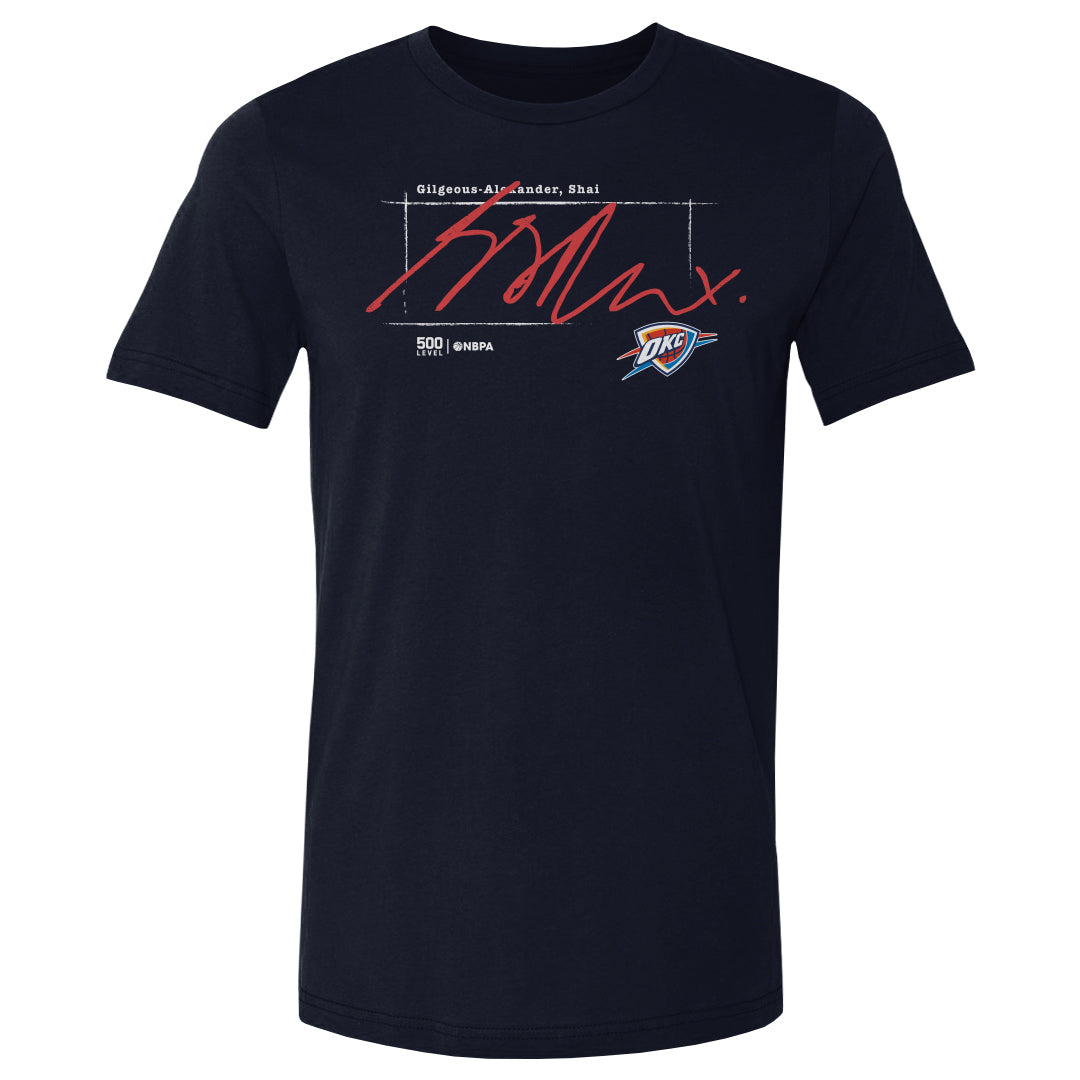 Shai Gilgeous-Alexander Men's Cotton T-Shirt | 500 LEVEL