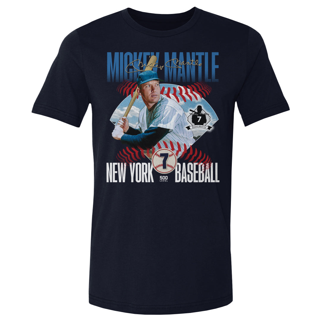 Mickey Mantle Men's Cotton T-Shirt | 500 LEVEL