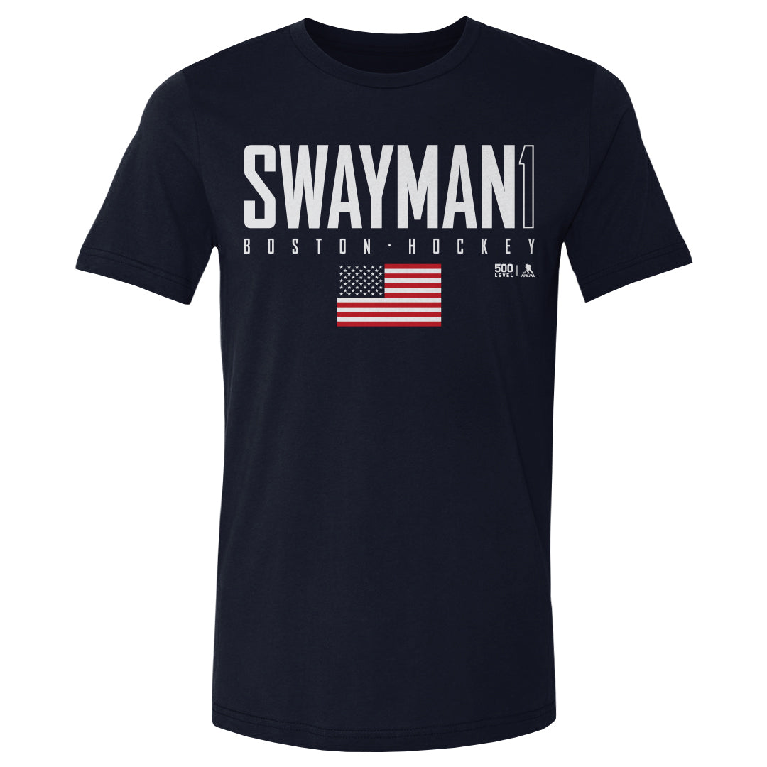 Jeremy Swayman Men's Cotton T-Shirt | 500 LEVEL