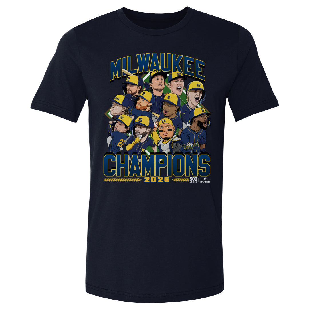 Milwaukee Baseball Men's Cotton T-Shirt | 500 LEVEL