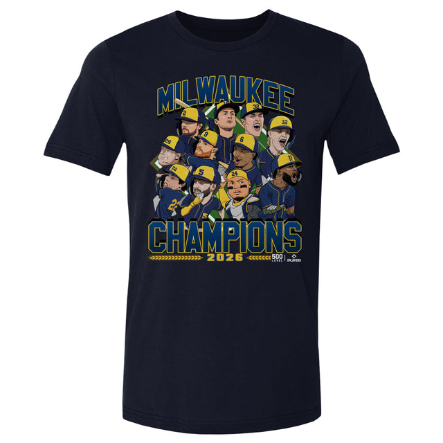 Milwaukee Baseball Men's Cotton T-Shirt | 500 LEVEL