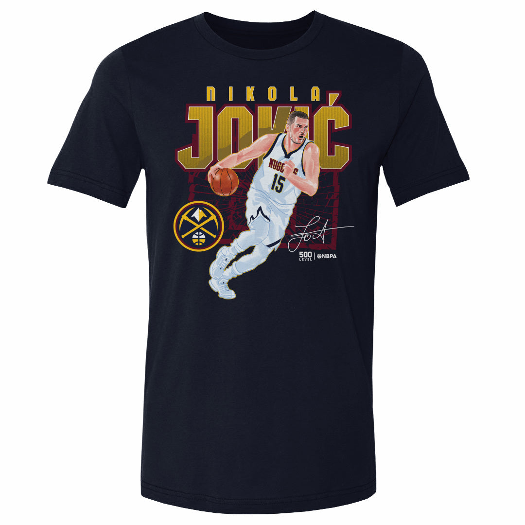 Nikola Jokic Men's Cotton T-Shirt | 500 LEVEL