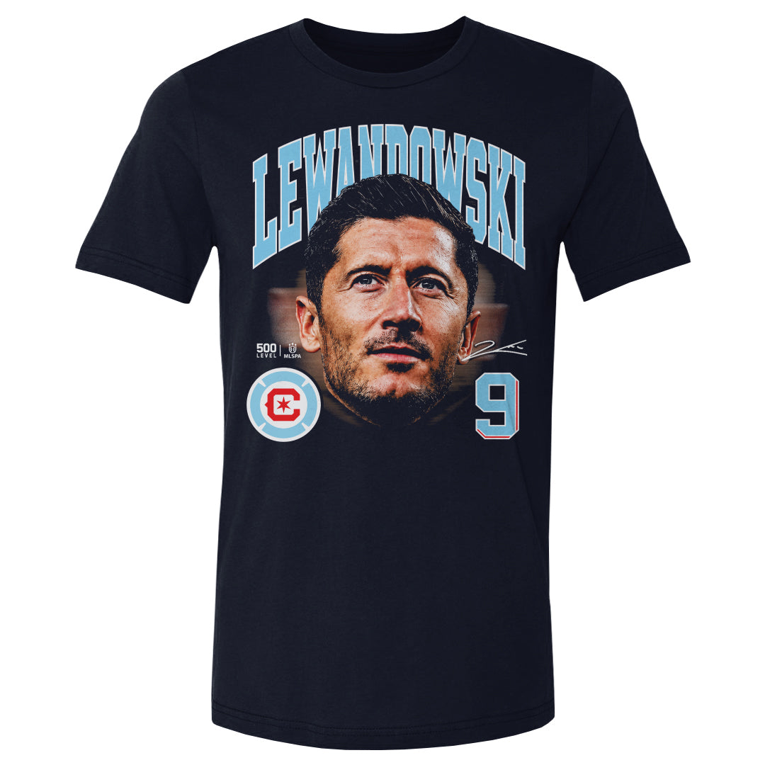 Robert Lewandowski Men's Cotton T-Shirt | 500 LEVEL