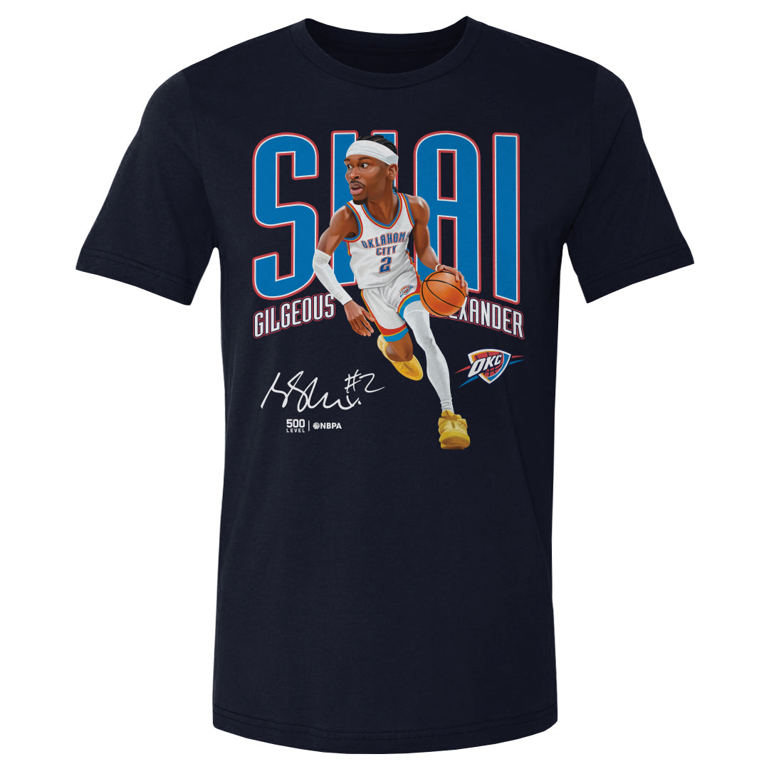Shai Gilgeous-Alexander Men's Cotton T-Shirt | 500 LEVEL