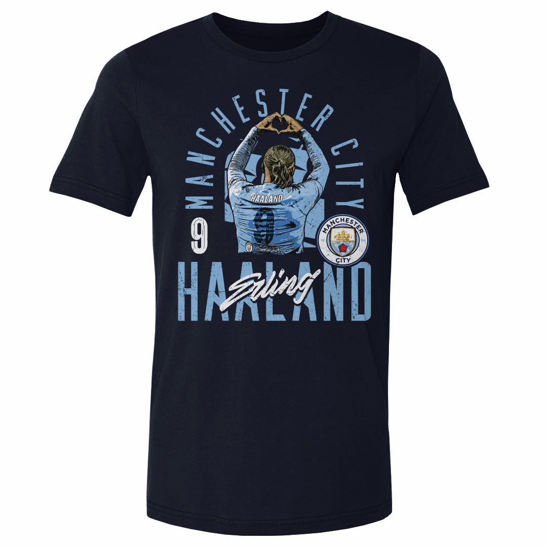Erling Haaland Shirt | Manchester Premier League Men's Cotton T