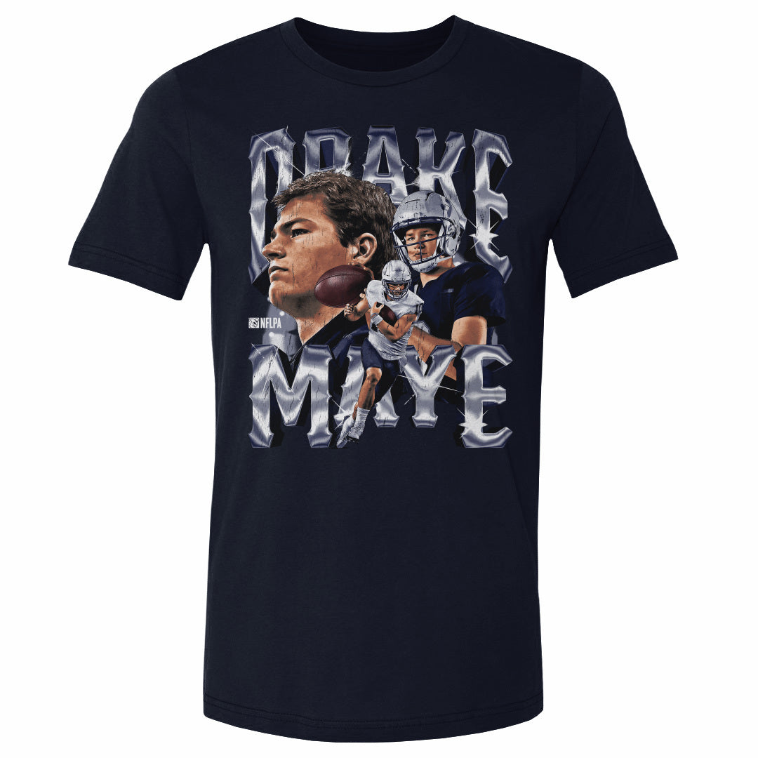Drake Maye New England Vintage Men's Cotton T-Shirt – 500 LEVEL