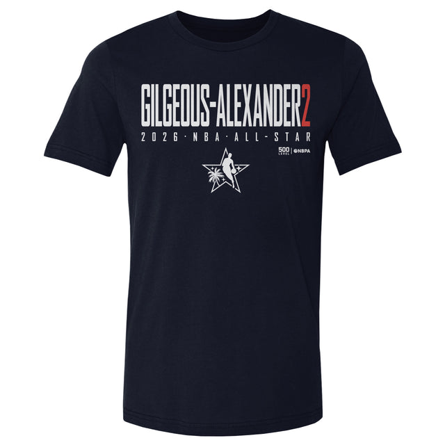Shai Gilgeous-Alexander Men's Cotton T-Shirt | 500 LEVEL