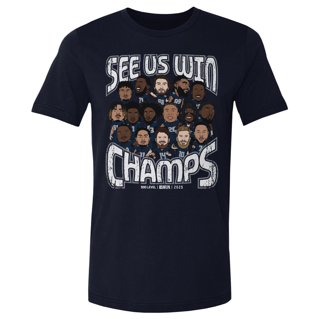 Seattle Football Men's Cotton T-Shirt | 500 LEVEL