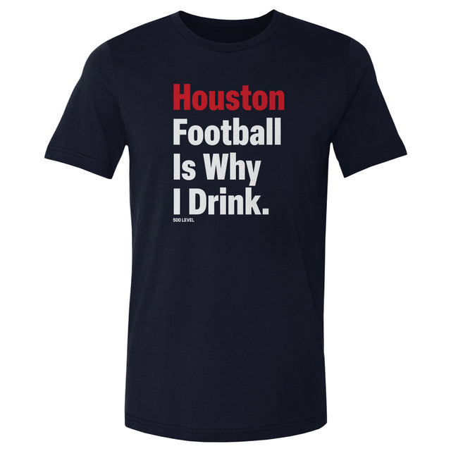 Houston Football Men's Cotton T-Shirt | 500 LEVEL