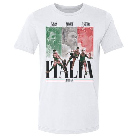 Italy Men's Cotton T-Shirt | 500 LEVEL