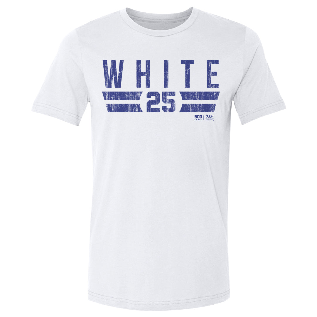 Devon White Men's Cotton T-Shirt | 500 LEVEL