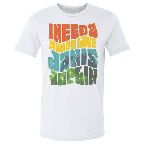 Janis Joplin Men's Cotton T-Shirt | 500 LEVEL