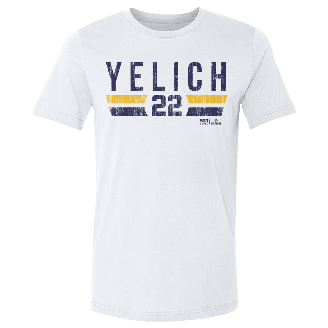 Christian Yelich Men's Cotton T-Shirt | 500 LEVEL