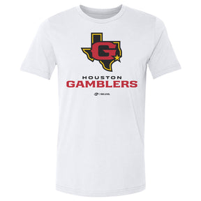 Houston Gamblers Men's Cotton T-Shirt | 500 LEVEL