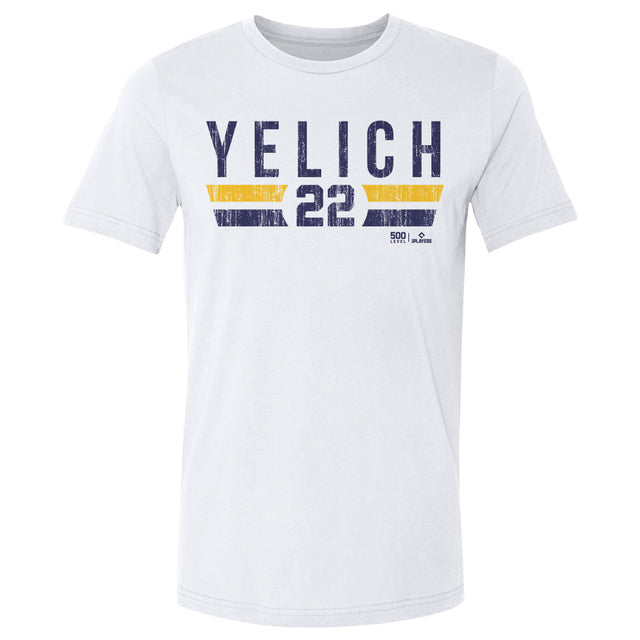 Christian Yelich Men's Cotton T-Shirt | 500 LEVEL