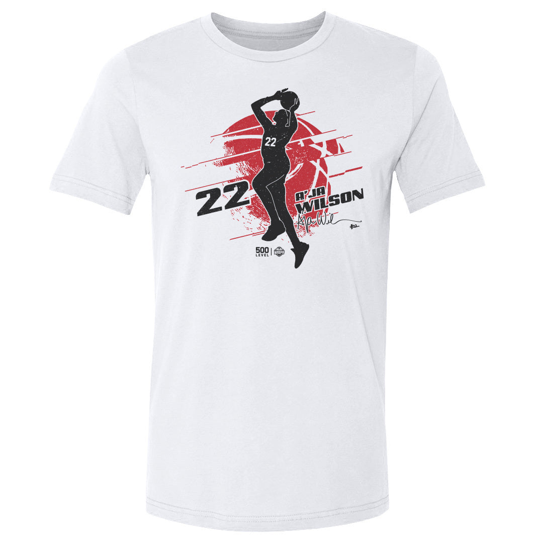 A'ja Wilson Men's Cotton T-Shirt | 500 LEVEL