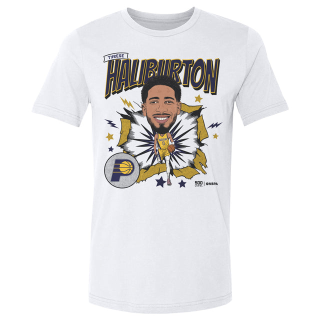 Tyrese Haliburton Men's Cotton T-Shirt | 500 LEVEL