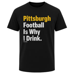 Pittsburgh Football Men's Heavyweight T-Shirt | 500 LEVEL