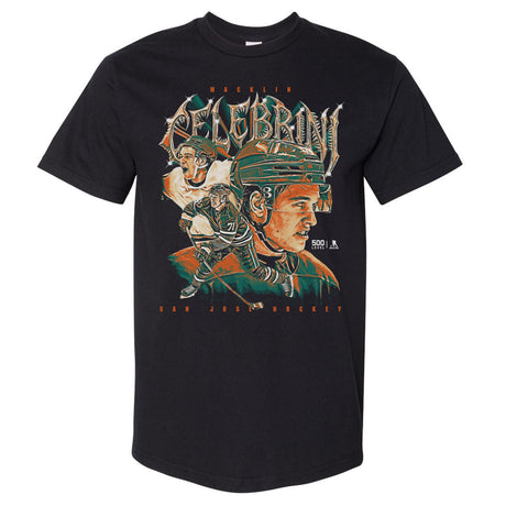 Macklin Celebrini Men's Heavyweight T-Shirt | 500 LEVEL