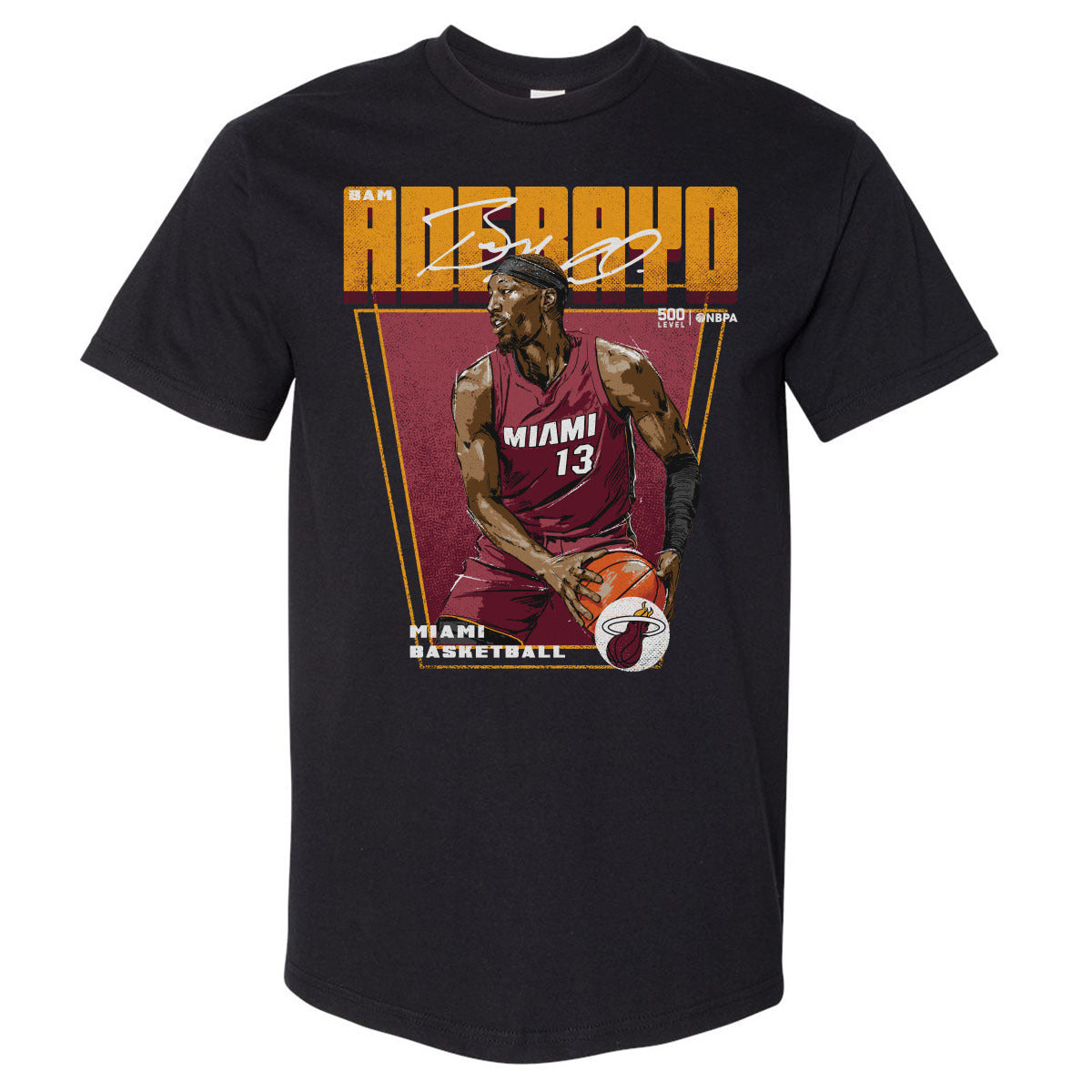 Bam Adebayo Men's Heavyweight T-Shirt | 500 LEVEL