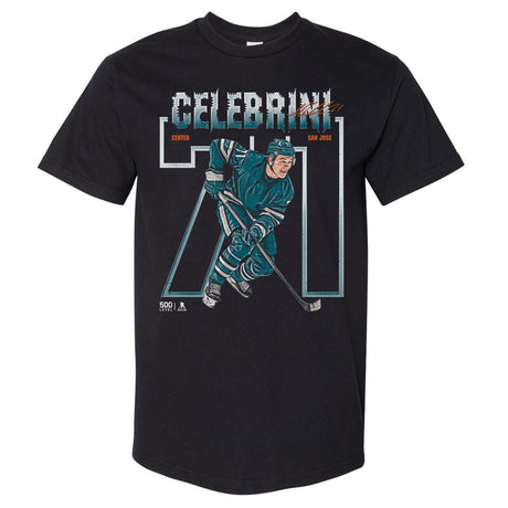 Macklin Celebrini Men's Heavyweight T-Shirt | 500 LEVEL
