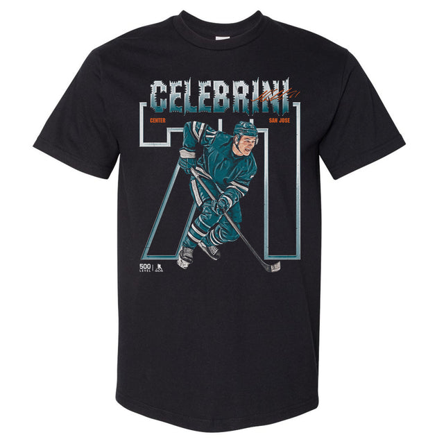 Macklin Celebrini Men's Heavyweight T-Shirt | 500 LEVEL