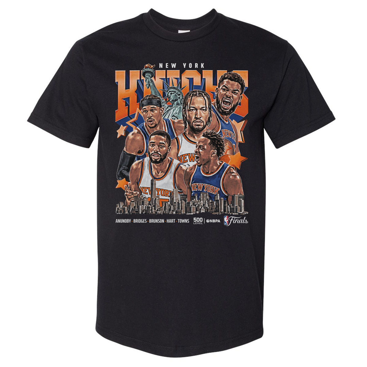 New York Knicks Men's Heavyweight T-Shirt | 500 LEVEL