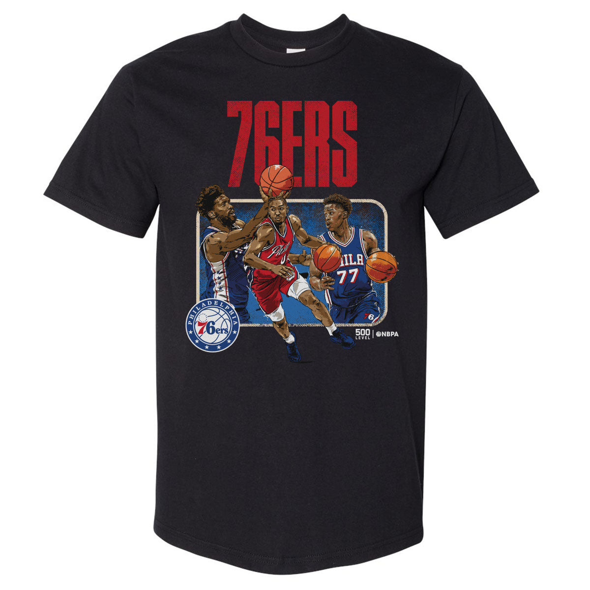 Philadelphia 76ers Men's Heavyweight T-Shirt | 500 LEVEL
