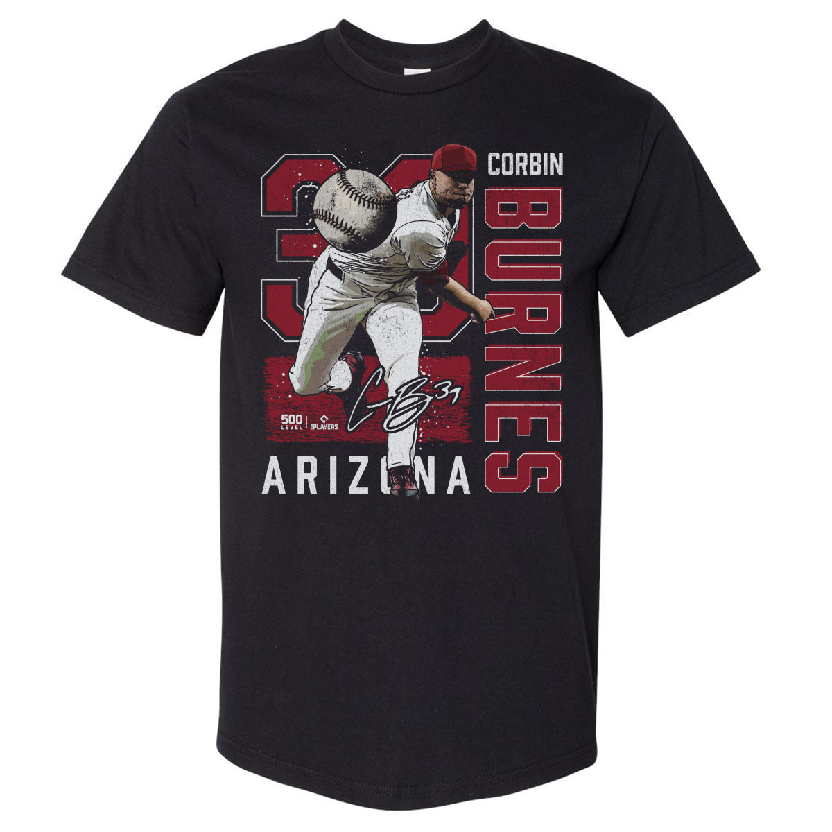 Corbin Burnes Men's Heavyweight T-Shirt | 500 LEVEL