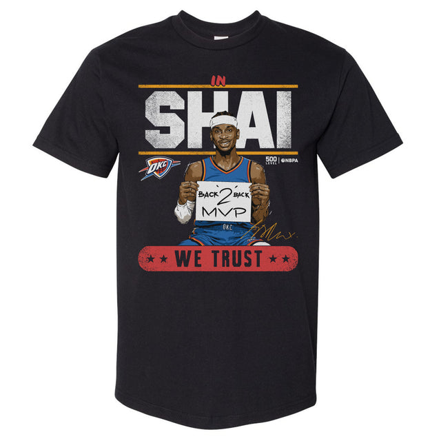 Shai Gilgeous-Alexander Men's Heavyweight T-Shirt | 500 LEVEL