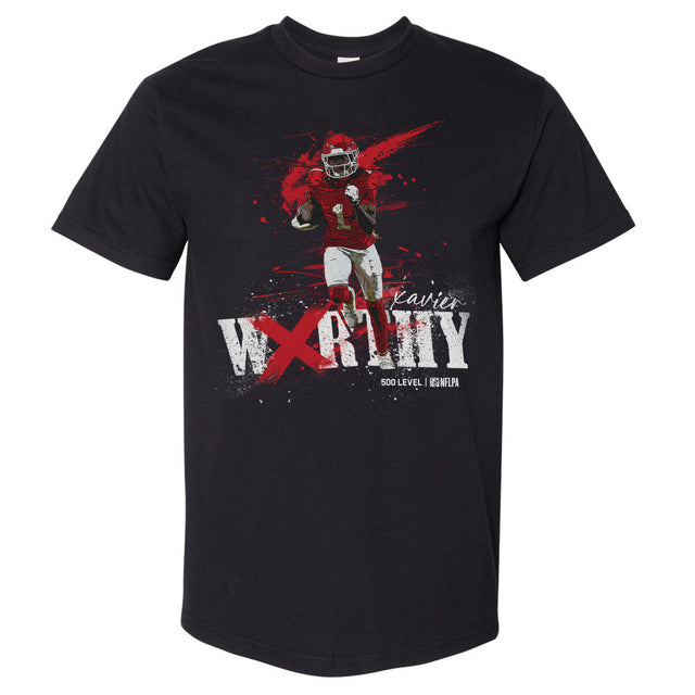 Xavier Worthy Men's Heavyweight T-Shirt | 500 LEVEL
