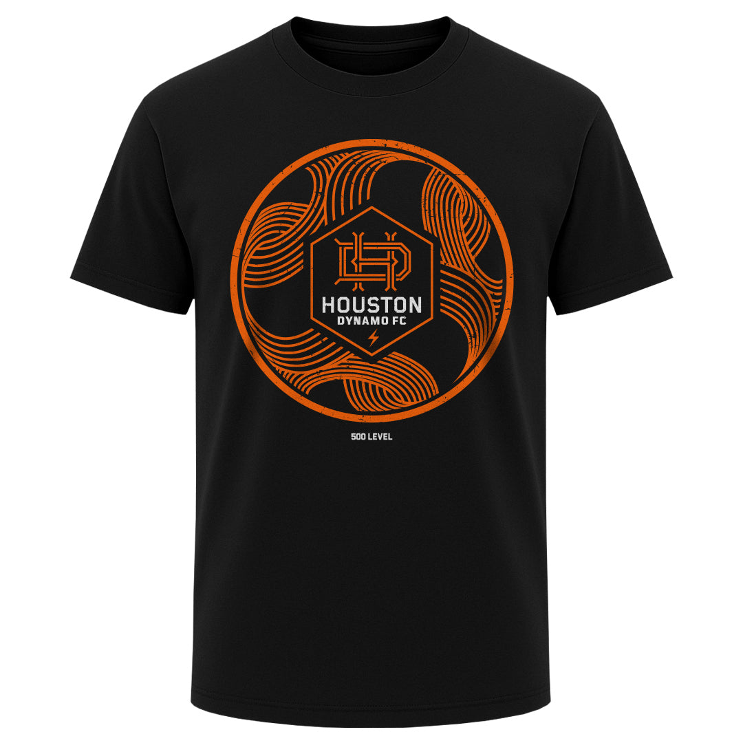 Houston Dynamo FC Men's Heavyweight T-Shirt | 500 LEVEL
