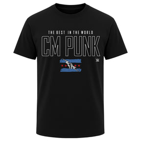 CM Punk Men's Heavyweight T-Shirt | 500 LEVEL