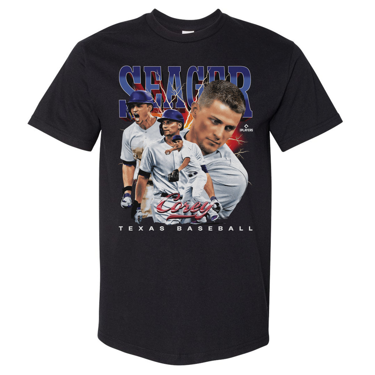Corey Seager Men's Heavyweight T-Shirt | 500 LEVEL