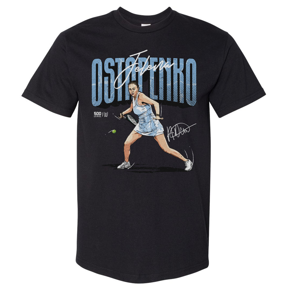 Jelena Ostapenko Men's Heavyweight T-Shirt | 500 LEVEL