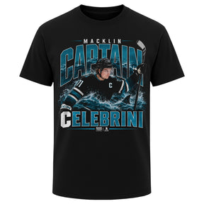 Macklin Celebrini Men's Heavyweight T-Shirt | 500 LEVEL