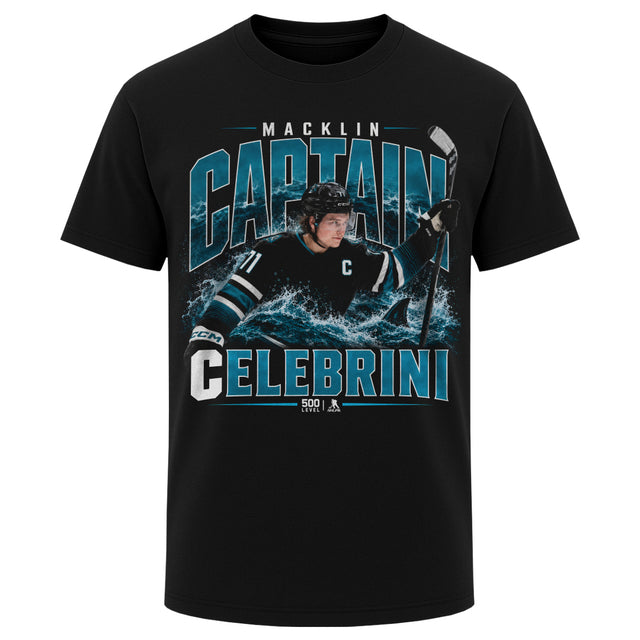 Macklin Celebrini Men's Heavyweight T-Shirt | 500 LEVEL